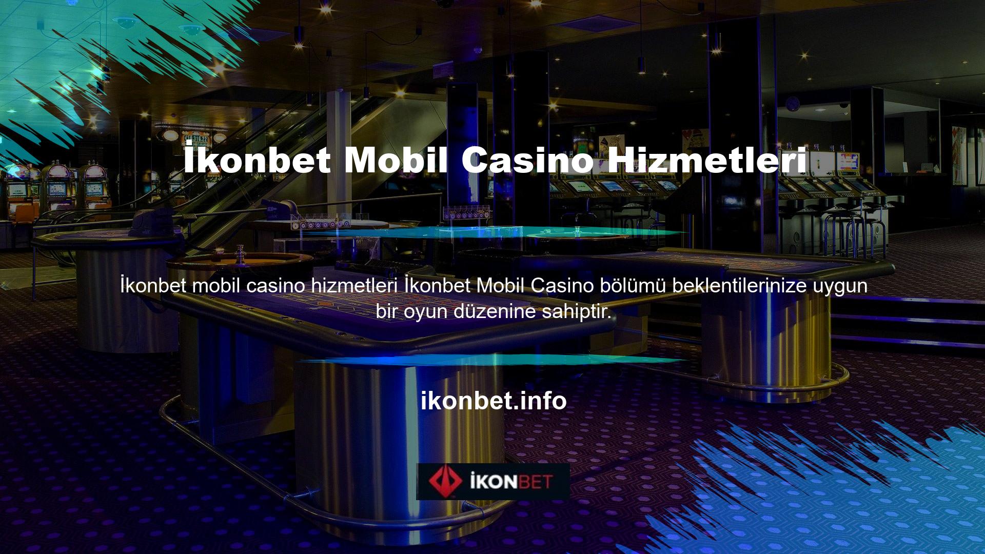 Aşağıda İkonbet mobil casino hizmetleri Ayrıca altta bir Lobi/Oyunlar/Arama/Bilgi bölümü vardır